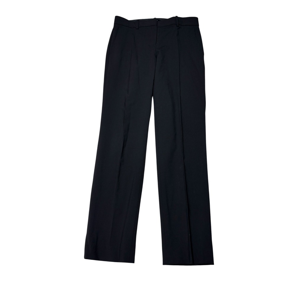 Theory Testra O Sevona Black Virgin Wool Blend Dress Pants Women Size 00 W28 L27
